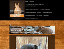 Tablet Screenshot of kaninchen-vom-klaiberg.de